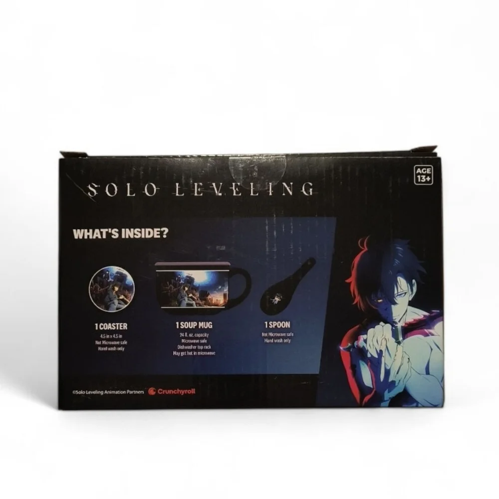 Solo Leveling Soup Mug, Spoon, & Coaster Bundle By Culturefly
